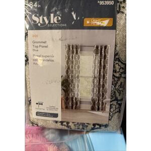 Style Selections Zoe Blue Grommet Top Panels 84in (953950)